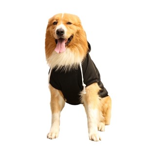 Grote kleine hond Lente Herfst Fleece gevoerde zak met capuchon Effen kleur Vrijetijdswind-sweatshirt Shenary Golden Pet Clothing - Product Image 5