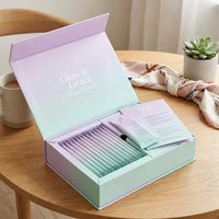Boîte d'emballage de luxe sur mesure pour peptides de collagène, finition mate dégradée, fermeture magnétique, boîte cadeau rigide avec insert