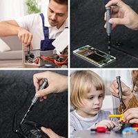 Juego de Destornilladores Eléctricos Magnéticos Inalámbricos 150 en 1, 120 Puntas de Acero al Cromo Vanadio, Herramientas Manuales Duraderas para Reparación de Electrónica