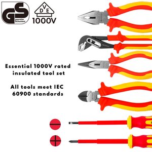 ชุดไขควงและคีมฉนวนกันไฟฟ้า 1000V แบบแม่เหล็ก สำหรับช่างไฟฟ้า - Product Image 3