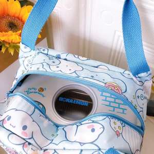 Sac à déjeuner isotherme imperméable à motif de dessin animé pour étudiants et employés de bureau, sac d'école et de pique-nique pour poupée - Product Image 2