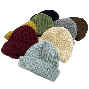 Gorro de Punto Minimalista Cálido de Invierno para Niños, Gorro de Color Sólido Desgastado, Gorro de Punto Elegante para Niños Pequeños, Unisex - Product Image 3