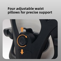 Taichang Chaise ergonomique moderne en maille Appui-tête réglable Chaise de réunion de bureau d'ordinateur confortable pour étudiants Usage domestique Long