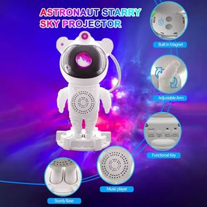 Kids Bedroom Decor for Bluetooth Speaker for Astronaut Star Projector Galaxy Nebula Laser Atmosphere Lamp ABS Material Gift - Product Image 3