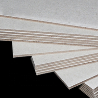 Carton rigide gris de 0,75 mm à 4 mm, fourni par une usine chinoise, pour reliure de livres, emballage et carton de boîte