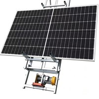 Élévateur pour Panneaux Photovoltaïques à Câble, Monte-Charge de Construction Hydraulique 4-25 M, Élévateur Électrique en Acier pour Panneaux Solaires et Verre