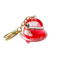 Porte-clés personnalisé Père Noël et Élan à paillettes liquides, formes de bouteilles variées, en acrylique, pour sac cadeau de Noël et de fête