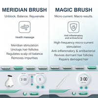 Macchina 5-in-1 per la ricrescita dei capelli con analisi AI del cuoio capelluto, massaggiatore elettrico e applicatore di siero per il trattamento della caduta dei capelli