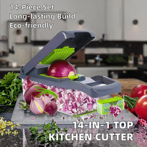 Fournitures de cuisine pour découpeuse d'aliments en plastique pour trancher les légumes et les oignons - Product Image 3