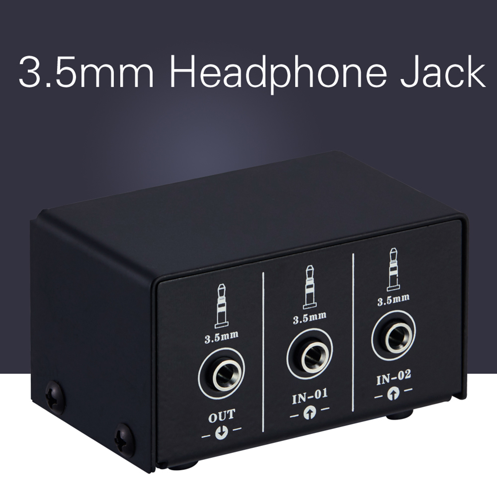 LiNKFOR Commutateur Audio RCA Stéréo Bidirectionnel – 2 Entrées 1 Sortie Ou 1 Entrée 2 Sorties + Bouton Mute & Volume