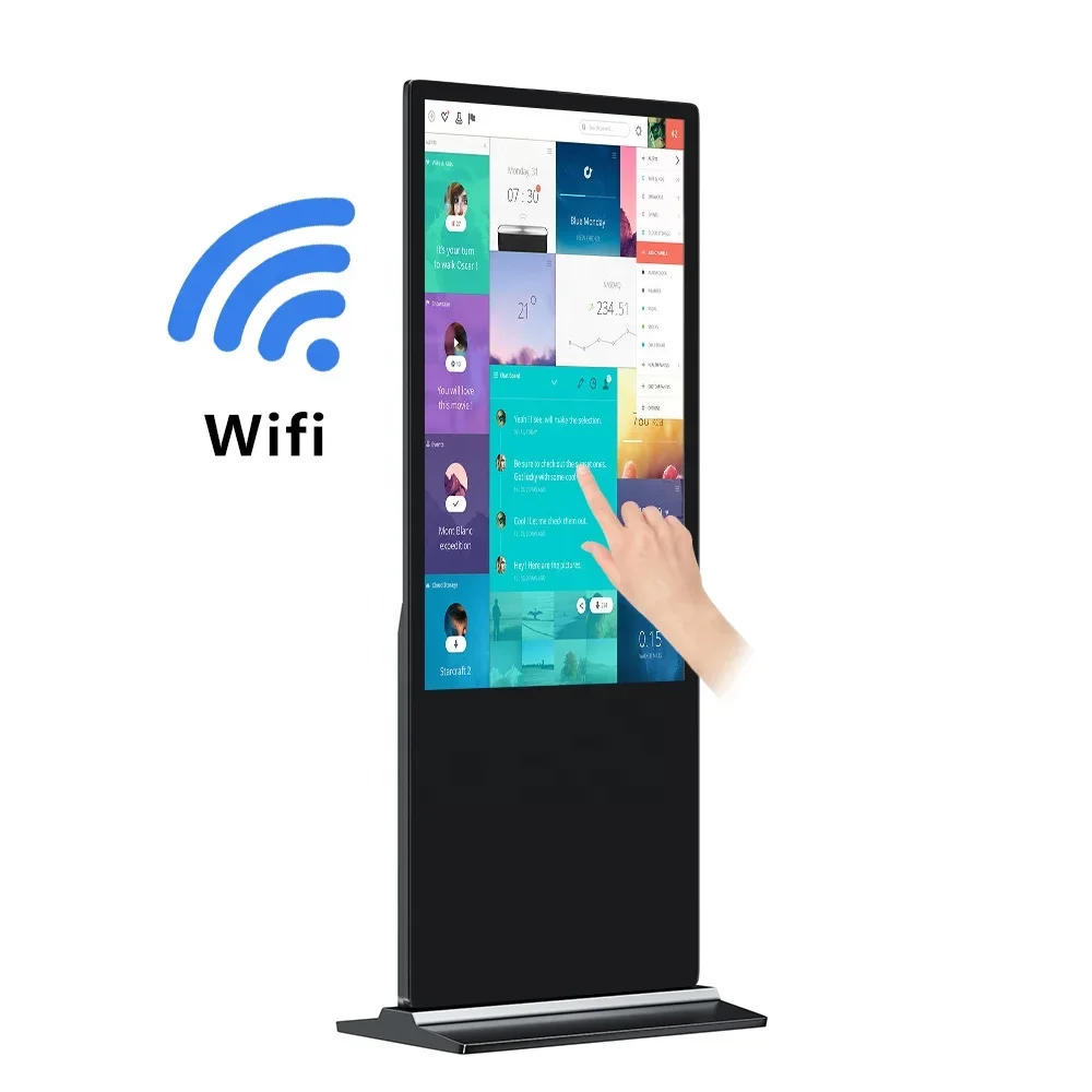 75 inch outdoor floor standing digital signage kiosk