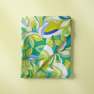 Tissu en coton biologique personnalisé, imprimé numérique, motifs abstraits colorés et lignes géométriques pour sacs et chemises pour femmes - Product Image 3