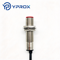 Sensor Proximitas Induktif 3-Kawat YPROX LJ18A Seri M18 Kecerahan Tinggi Jarak Penginderaan 5-8mm IP67 10-30V DC Berlapis Nikel