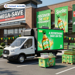 Écran d'affichage LED mobile pour publicité extérieure, imperméable, P4 4 mm, pour camion commercial - Product Image 2
