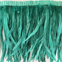 Ruban de tissu rose à franges en plumes de coq pour la couture, idéal pour les projets DIY, vêtements, robes, costumes, chapeaux, accessoires, fêtes et décoration intérieure