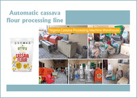 Usine de transformation de la farine alimentaire, ligne de fabrication de farine FuFu, machines de transformation de la poudre de manioc, machine à piler le FuFu