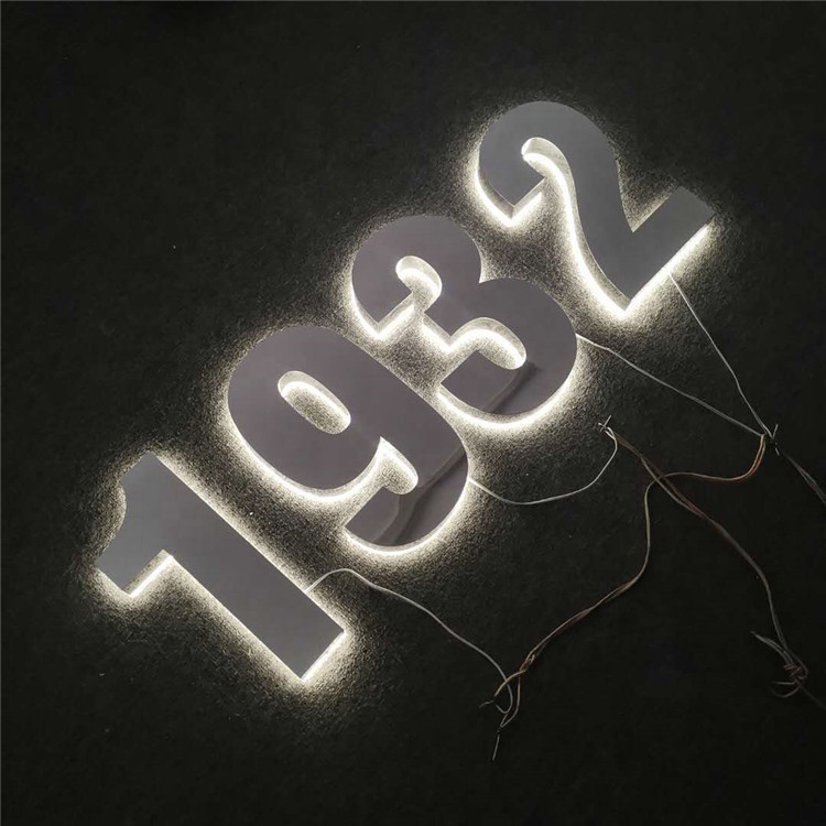 Строительный номер для гостиницы, металлический домашний дверной знак, металлический светодиодный знак с подсветкой