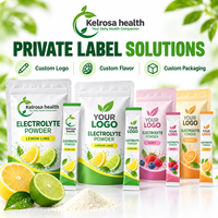 Sachets de poudre d'électrolytes personnalisables OEM – Complément d'hydratation et de soutien musculaire pour le fitness – Mélange de boisson électrolytique