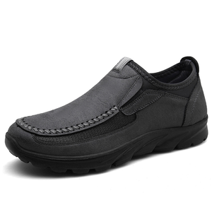 Skin Friendly Thick PU Sole <b>Oversized</b> Mens Flat Walking Style Moccasins Shoes Loafer Mesh Lining Fashion Trend Spring Summer - Product Image 3