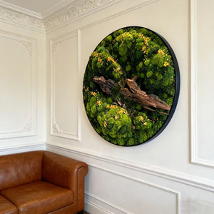 Art mural en mousse préservée sur mesure, fait main, naturel, encadré dans un cadre en bois, écologique, durable, pour la décoration de la maison, du bureau ou de l'hôtel - Product Image 6