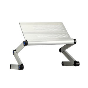 Bilgisayar masası alüminyum alaşım katlanır ayarlanabilir Laptop standı dizüstü bilgisayar 360 derece bilgisayar masası yatak Nearpow - Product Image 3