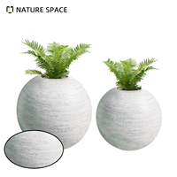 Pot Bunga Fiberglass Modern Berlapis Bubuk Desain Minimalis Klasik Ramah Lingkungan Tahan Lama untuk Digantung di Lantai Rumah Taman Belanja