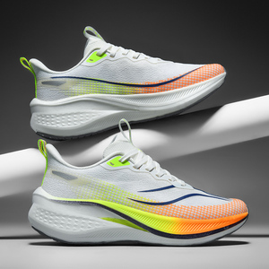 Men's Casual Comfortable Sports Shoes All-Season Lightweight Knitted Design Lace-Up Waterproof Fabric Soft <b>Cushioning</b> <b>Pads</b> for - Product Image 3