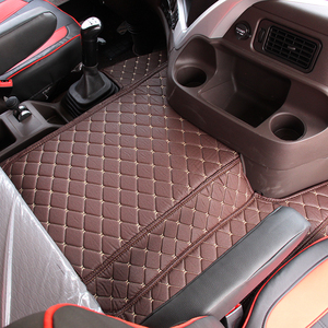 Diseño de lujo Tamaño personalizado Camión Tractor Semirremolque <span class=keywords><strong>Interior</strong></span> Cuero Alfombrilla de piso envolvente completo Volvo 760 - Product Image 2