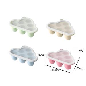Food Grade Reusable Flexible Silicone Ice <b>Cube</b> Tray with Fruit Feeder BPA Free Eco-Friendly Custom Logo for 0-12 Months Baby - Product Image 4