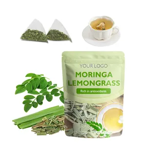 Teh Grosir Herbal Label Pribadi OEM Teh Kustom Moringa Lemongrass Kantong Teh Herbal