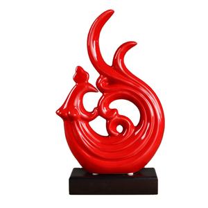 2023 Ceramic Fire <span class=keywords><strong>Phoenix</strong></span> mobile TV creativo decorazione moderna portico Wine <span class=keywords><strong>Phoenix</strong></span> Statue Cabinet Decoration - Product Image 2