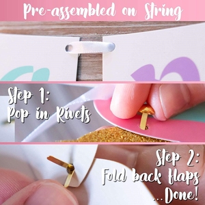 Nueva cute unicorn paper flag pennant children baby shower gift supplies <span class=keywords><strong>happy</strong></span> birthday celebration decoration Banner - Product Image 5