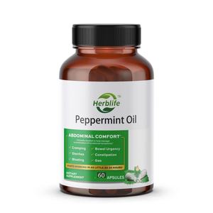 Complément alimentaire à base d'huile de menthe poivrée pour adultes, non destiné aux adolescents et aux femmes enceintes - Product Image 1