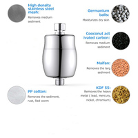 Pomme de douche avec filtre à eau, Certification CE ROHS, charbon actif pour douche, Filtration vitamine, purificateur utilisation