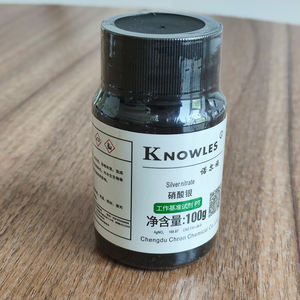 99% 순도 100g 병 강력한 산화성 백색 결정 질산은 실험실 시약 CAS 7761-88-8 - Product Image 6