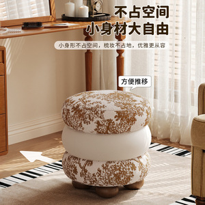 Ánh Sáng Sang Trọng Kem Trang Điểm Phân Cao Cấp Hiện Đại Bàn Trang Điểm Ghế Cho Cô Gái Phòng Ngủ Cyber Người Nổi Tiếng Cyber Người Nổi Tiếng Phân - Product Image 4