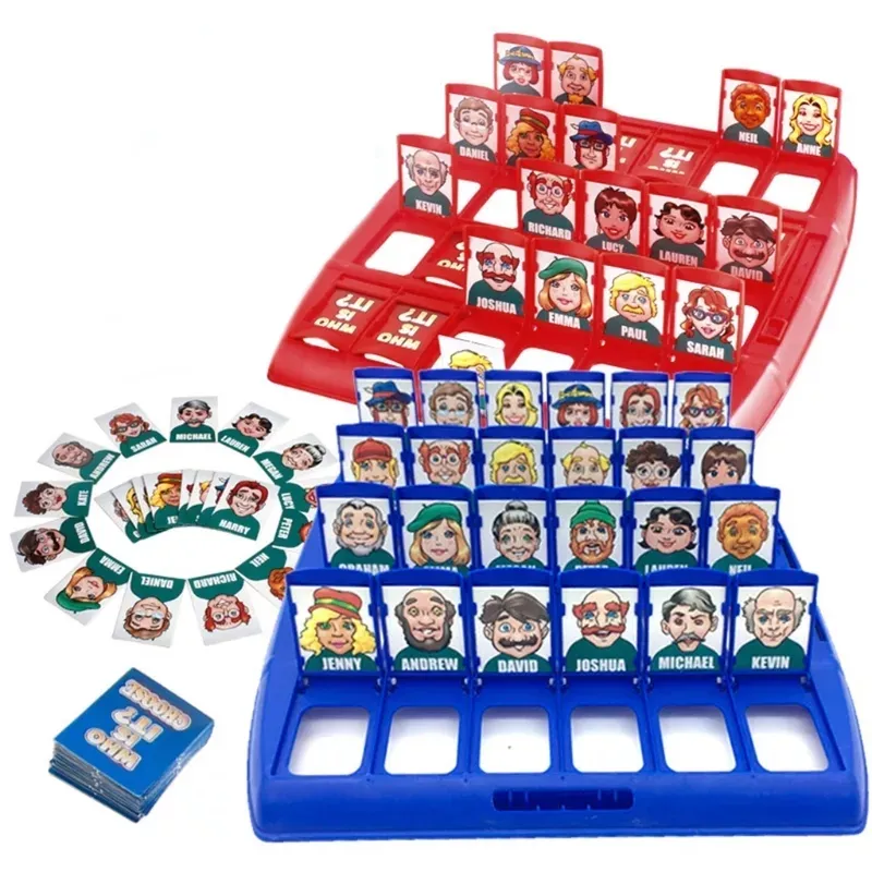 2021 New Wood Children Custom Interactive Educational Playing Travel Guess Who i am Puzzle Parent Child Game Board Toys