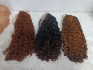 Promotion Letsfly : Perruque frontale complète en dentelle 13x4, cheveux humains 100%, densité 200%, qualité 10A, 200 grammes, 18 pouces, bouclée Roma, 73 $ - Product Image 6