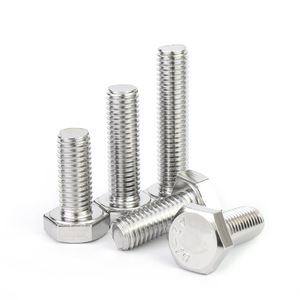 Vis à tête hexagonale en acier inoxydable 304 Jin Chao M3 M4 M5 M6 M8 M10 M12 M16 Métrique DIN933 Grade 8.8 - Product Image 2