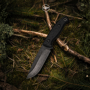 Couteau de chasse à lame fixe en acier O2, fabrication artisanale, robuste, avec fourreau Kydex, pour le camping et la randonnée - Product Image 5