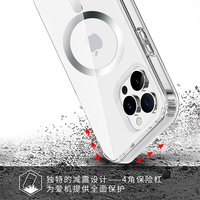 Coques de téléphone portable en gros pour iPhone 15 Pro Max, ultra-fines, transparentes, en TPU, magnétiques, avec design personnalisé