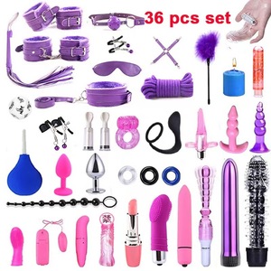 Set di 36 Pezzi di Sex Toys SM all'Ingrosso Giocattoli Erotici per Adulti e Coppie Cinture Bondage BDSM in Pelle - Product Image 2