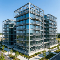 Edificio de Apartamentos Prefabricados de Gran Altura y Múltiples Pisos, Estructura de Acero Moderna Galvanizada, Apartamentos de Estructura Prefabricada