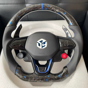 Ajuste para Volkswagen <span class=keywords><strong>Golf</strong></span> 8 MK8 POLO <span class=keywords><strong>GOLF</strong></span> 7 <span class=keywords><strong>GTI</strong></span> r-line MK7 MK6 Passat CC GTS Scirocco JETTA GTD GTE GLI <span class=keywords><strong>volante</strong></span> <span class=keywords><strong>de</strong></span> cuero - Product Image 5