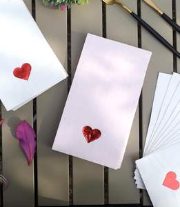 <span class=keywords><strong>Serviettes</strong></span> en papier imprimées jetables pour <span class=keywords><strong>d</strong></span>îner, cocktail, Saint-Valentin, en forme de cœur, pour <span class=keywords><strong>invités</strong></span> - Product Image 5