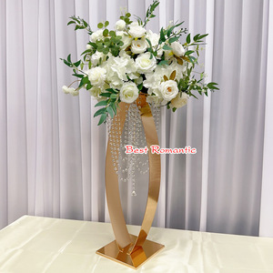 <span class=keywords><strong>Centrotavola</strong></span> <span class=keywords><strong>Moderno</strong></span> per Matrimoni, Supporto Floreale in Metallo Dorato, Decorazione per Tavoli e Feste - Product Image 1