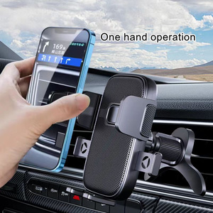 Support <span class=keywords><strong>de</strong></span> téléphone <span class=keywords><strong>de</strong></span> voiture flexible pour grille d'aération, fixation robuste avec rotation à 360 degrés, libération rapide à un bouton, logo personnalisé - Product Image 2