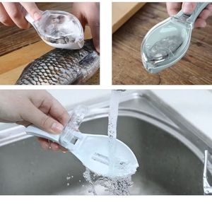 Wholesale Wholesale Fishing Scale Brush Graters <b>Fish</b> Skin Scraping Fast Remove <b>Knife</b> Cleaning Peeler Scraper - Product Image 4