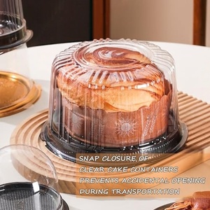 Boîte de rangement en plastique transparente pour gâteau en forme de dôme, personnalisable, 3/4/6/8/9/10/11/14 pouces, pour la pâtisserie, les desserts, les mariages, les anniversaires - Product Image 3