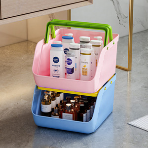 Storage Basket Rectangle Stackable Portable Multi Functional For Desk Toy Organization - Product Image 1